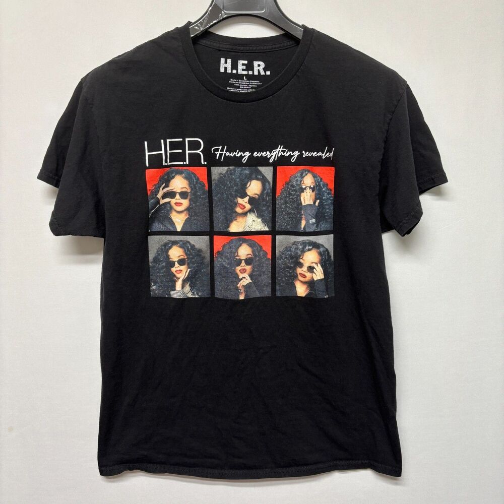 H.E.R. Having Everything Revealed Concert T-Shirt Tee Size Large M296 -11